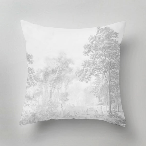 Indoor Pillow - Romantic Garden grey