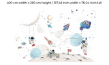 Papel pintado Into The Galaxy Light 400cm de ancho x 280cm de alto - Papel mate - segunda oportunidad