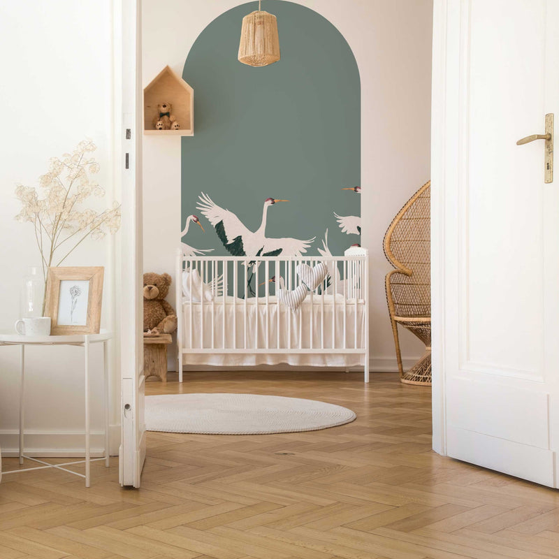 Peel and Stick Arch Behang Decal - Stork