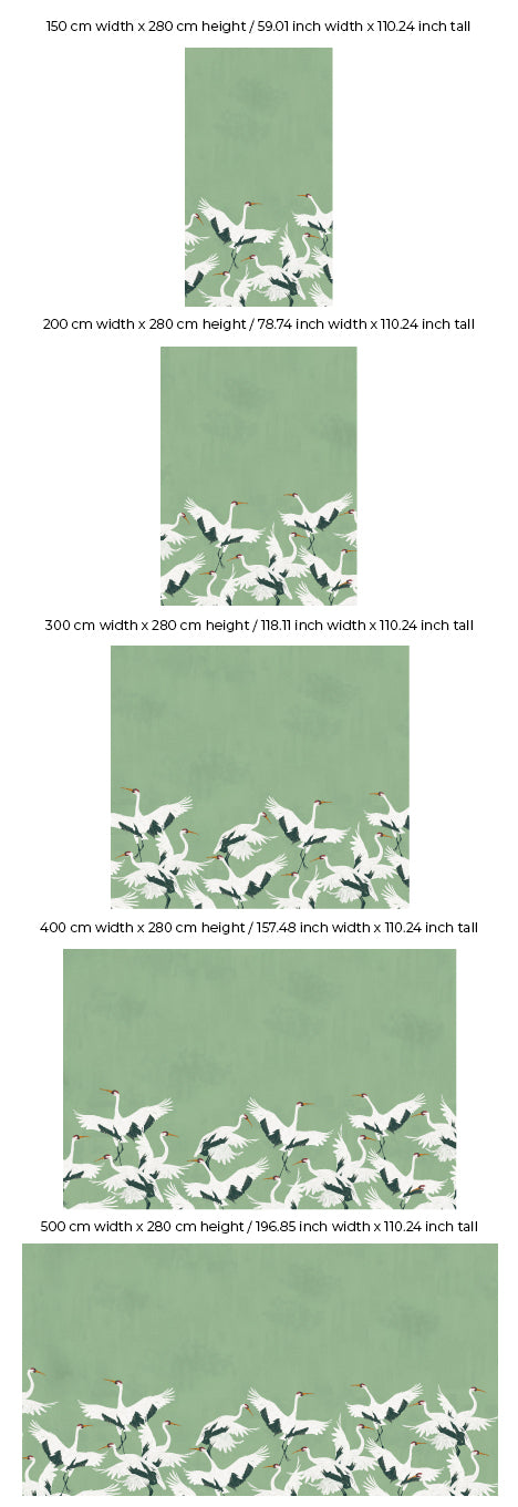 Bird Wallpaper - STORK green