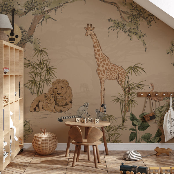 Jungle Wallpaper - Safari Mooz