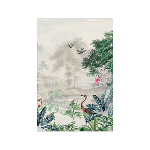 Miniposter A5 – Szenische Landschaft Off-White