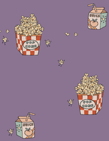 Tapetenrolle - Popcorn Purple