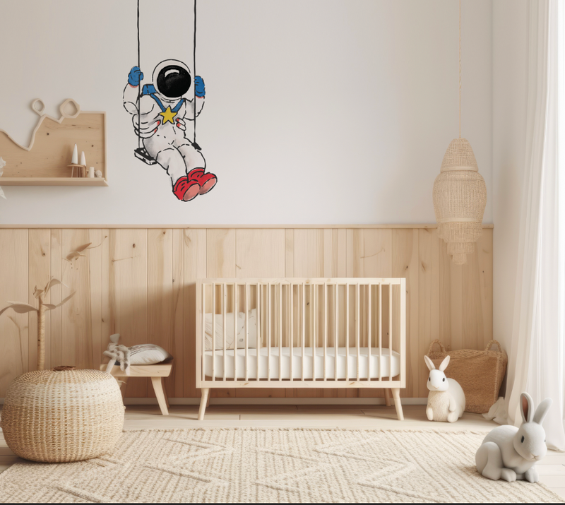 Wandsticker - Astronaut Swing