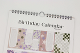 Calendario Compleanni - Happy Vibes - A4 - Perpetuo