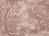 Wallpaper Into The Woods Soft Terra - 350cm width x 264cm height - textiel look - second chance - opened packaging