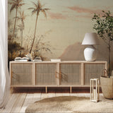 Serene Botanica - Grasscloth Wallpaper