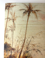 Serene Botanica - Grasscloth Wallpaper