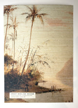 Serene Botanica - Grasscloth Wallpaper