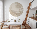 Round Wall Sticker - Serene Glade