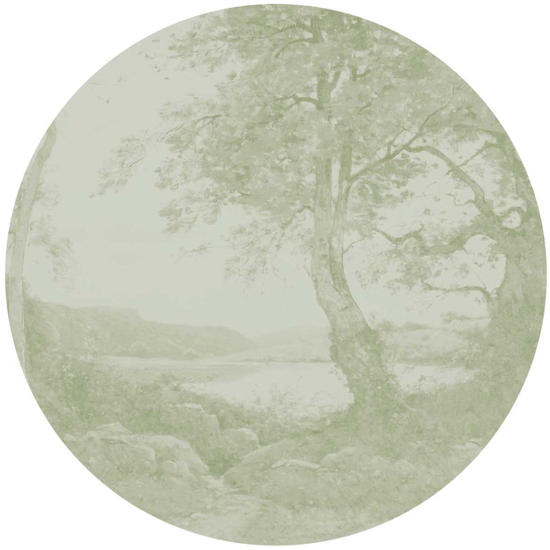 Round Wall Sticker - Serene Glade
