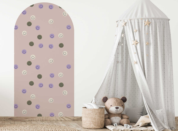 Peel and Stick Arch Wallpaper Decal - Smiley