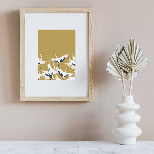 Mini poster A5 - Stork Gold