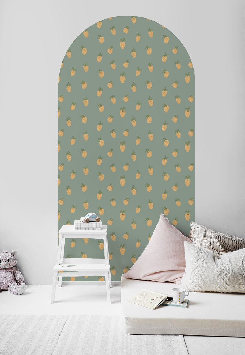Peel and Stick Arch Wallpaper Decal - Straw Berry