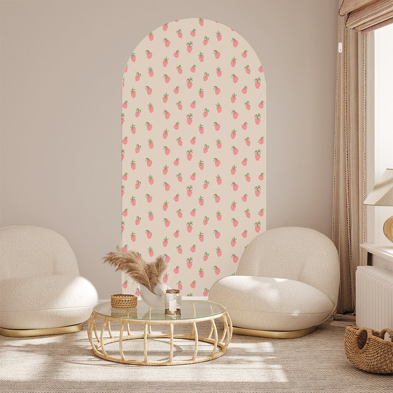 Peel and Stick Arch Wallpaper Decal - Straw Berry