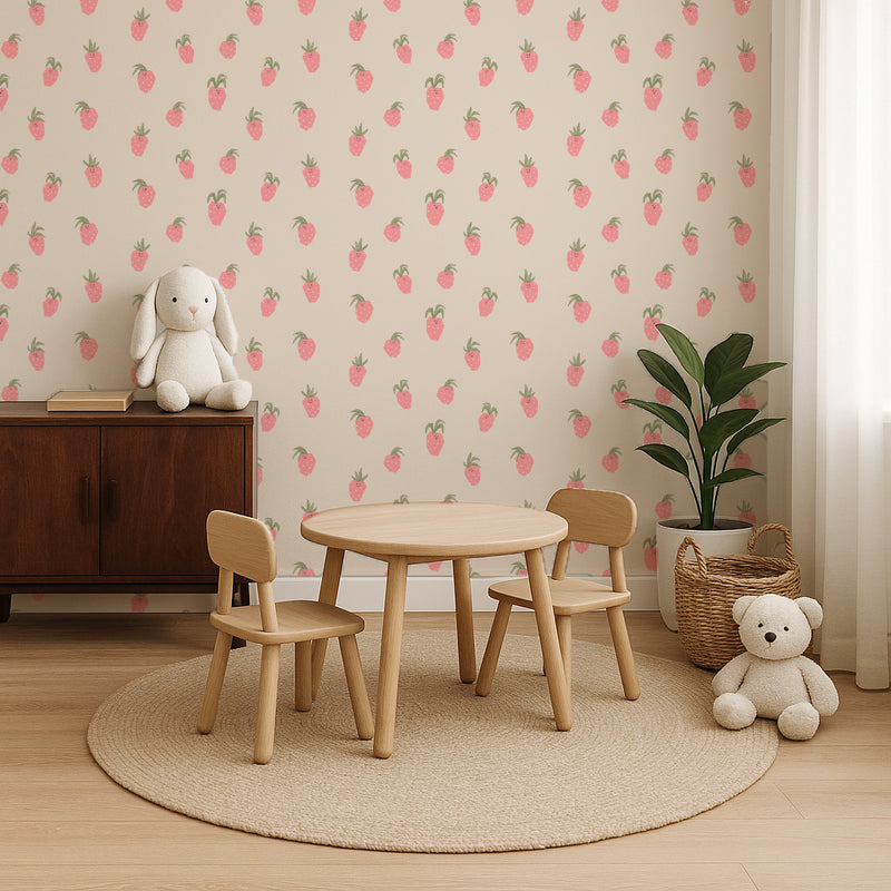 Wallpaper on roll - Straw Berry