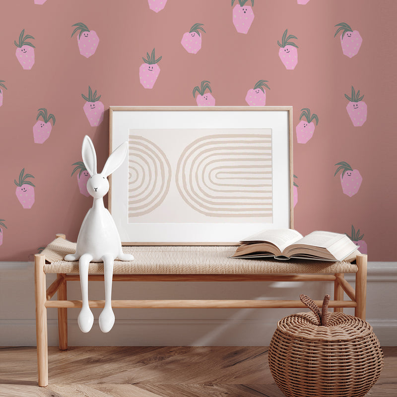 Wallpaper on roll - Straw Berry