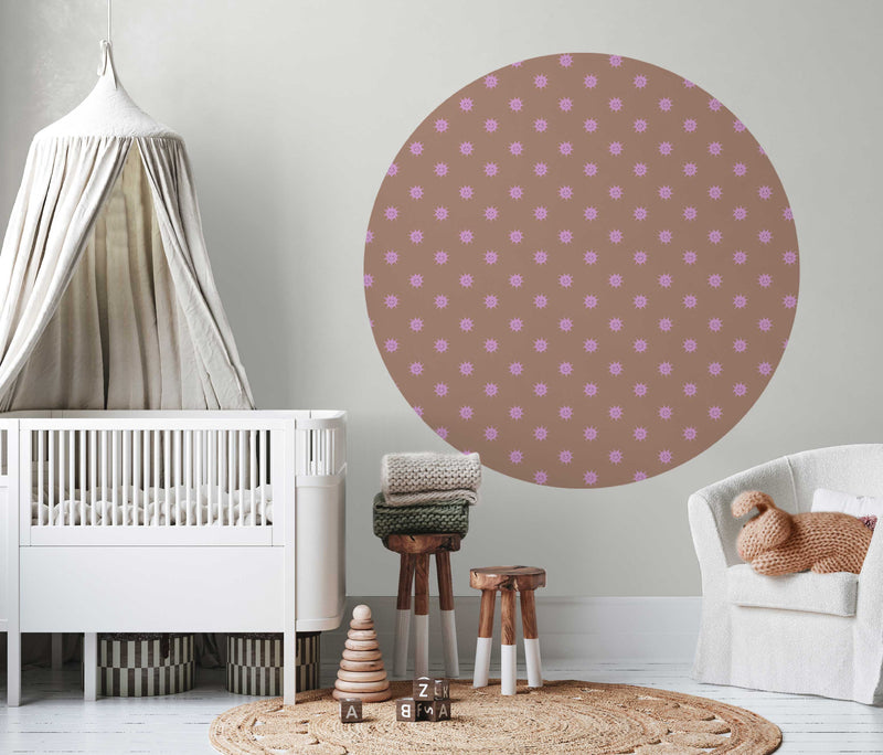 Vinilo decorativo redondo - Sunny Terra Pink