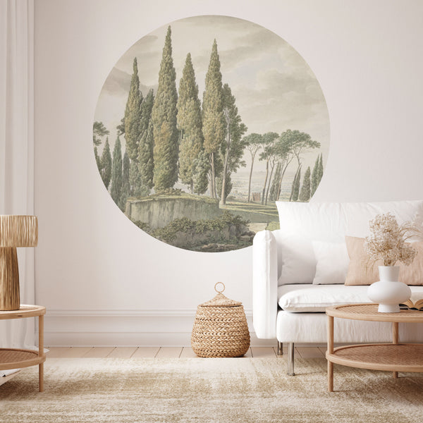 Ronde muurstickers - Toscany