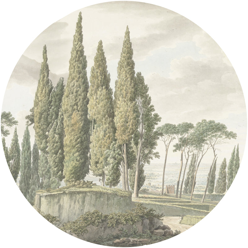 Round wall sticker - Toscany