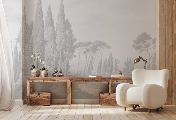 Landscape Wallpaper - TOSCANY grey