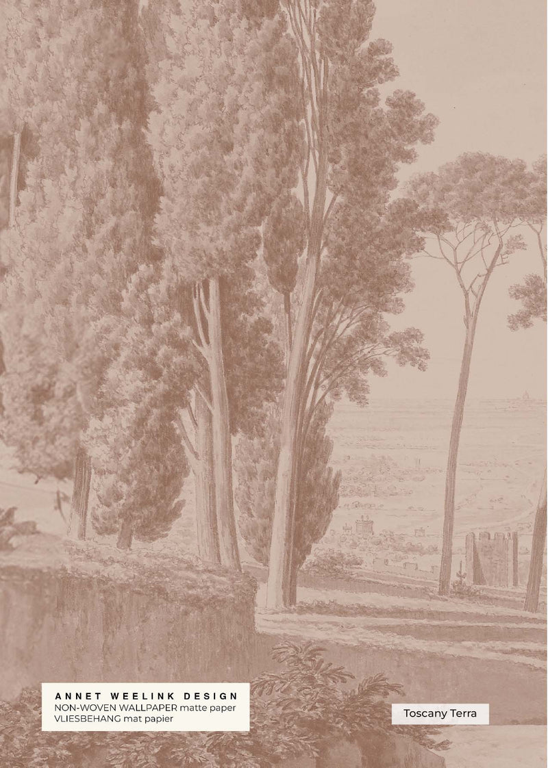 Tapeta Toscany Terra szerokość 300cm x wysokość 280cm - Matowy Papier - druga szansa