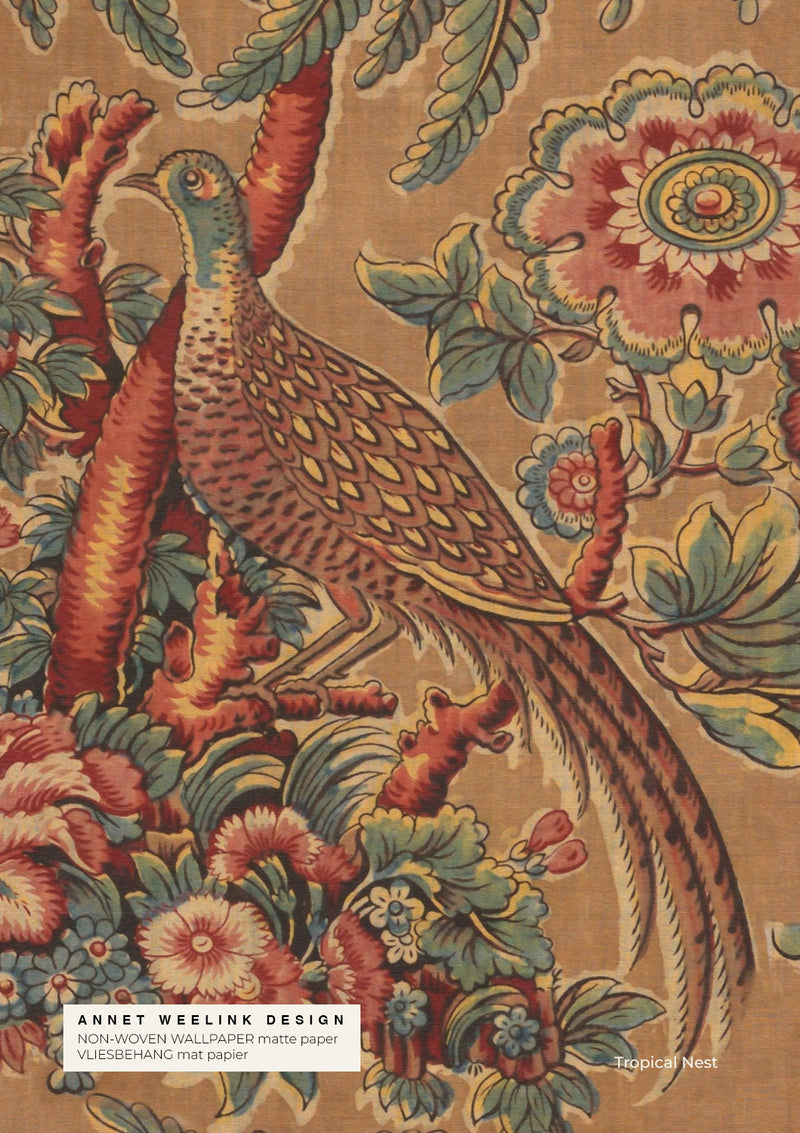 Wallpaper Sample - Tropical Nest | High-Quality Designer Wallpaper ...