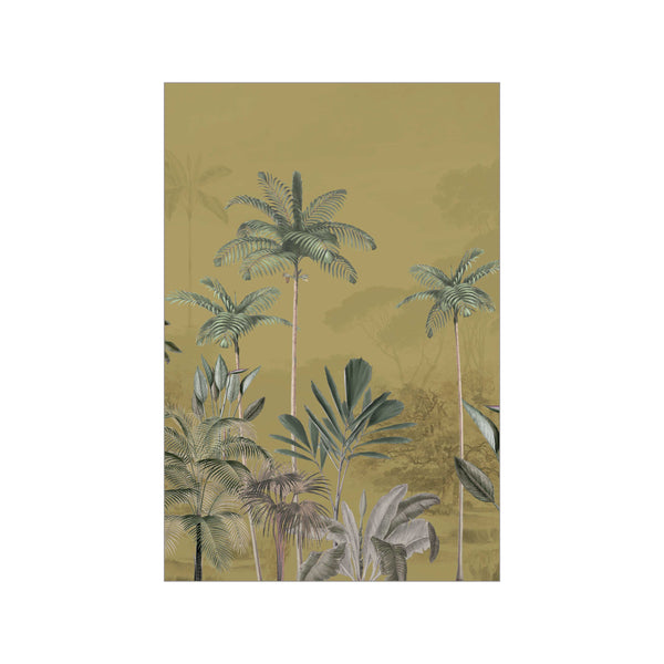 Mini-Poster A5 – Tropische Wildnis Ocker