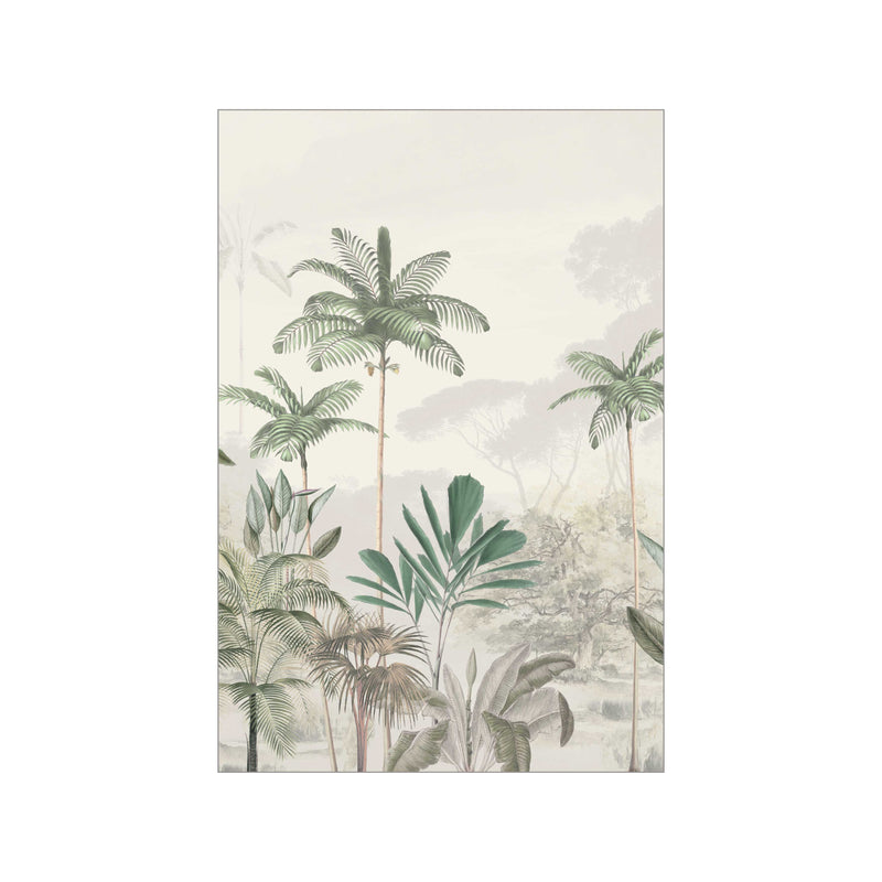 Mini poster A5 - Tropical Wilderness Beige Vert