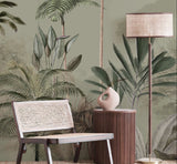 Tapeta Tropical Wilderness Green szerokość 400cm x wysokość 280cm - Matowy Papier - druga szansa