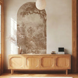 Peel and Stick Arch Wallpaper Decal - verdant palms
