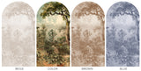 Peel and Stick Arch Wallpaper Decal - verdant palms