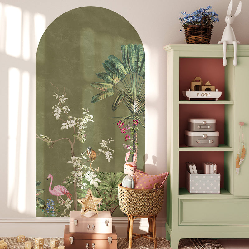 Peel and stick Arch Wallpaper Decal - Vibrant Exotics