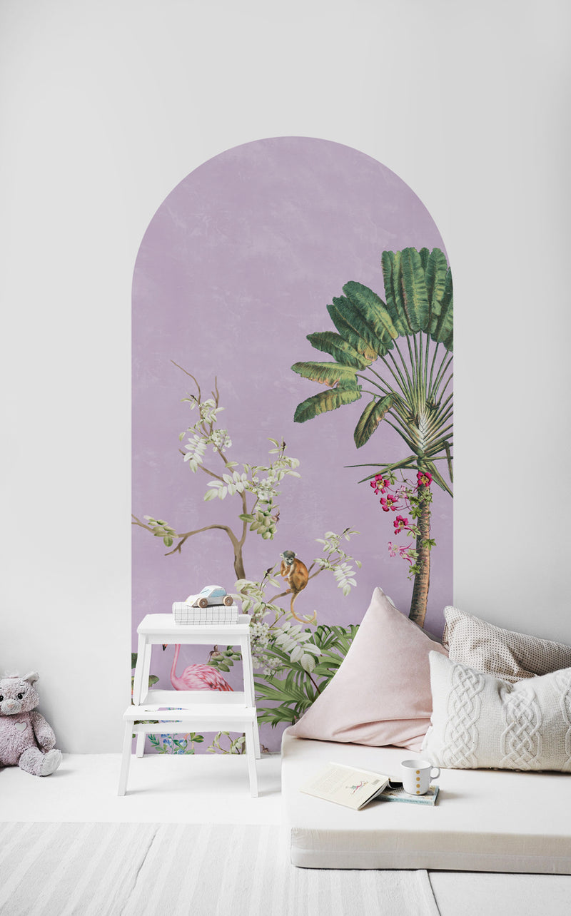 Peel and stick Arch Wallpaper Decal - Vibrant Exotics