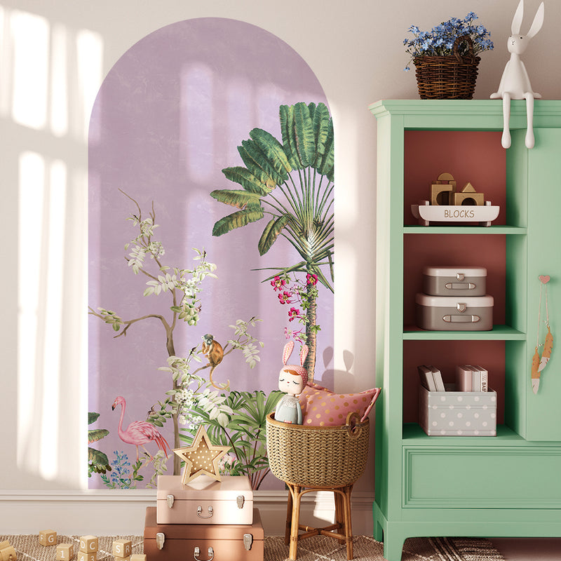 Peel and stick Arch Wallpaper Decal - Vibrant Exotics