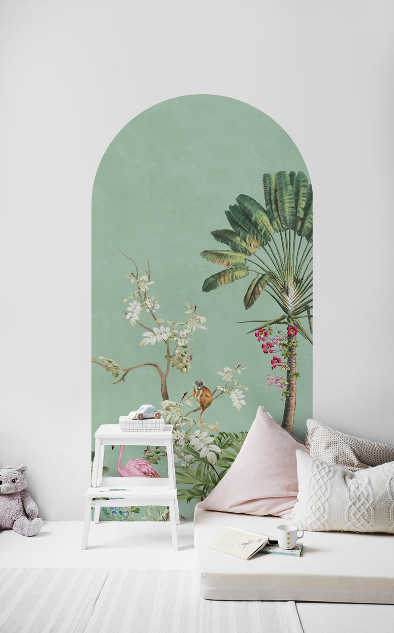 Peel and stick Arch Wallpaper Decal - Vibrant Exotics