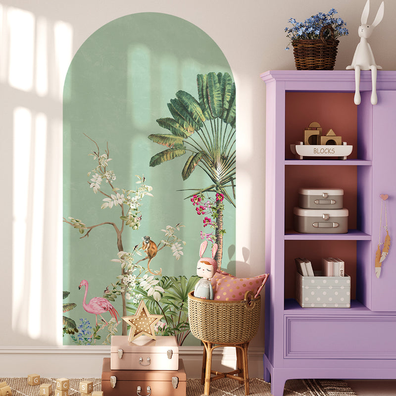 Peel and stick Arch Wallpaper Decal - Vibrant Exotics