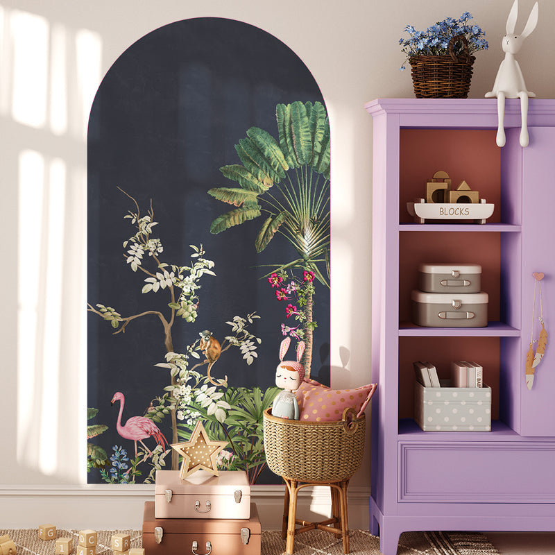 Peel and stick Arch Wallpaper Decal - Vibrant Exotics
