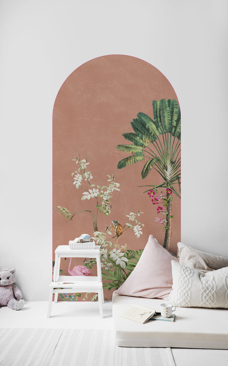 Peel and stick Arch Wallpaper Decal - Vibrant Exotics
