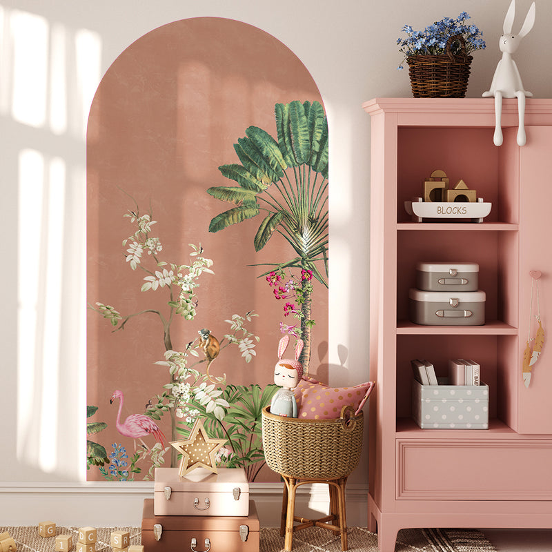 Peel and stick Arch Wallpaper Decal - Vibrant Exotics