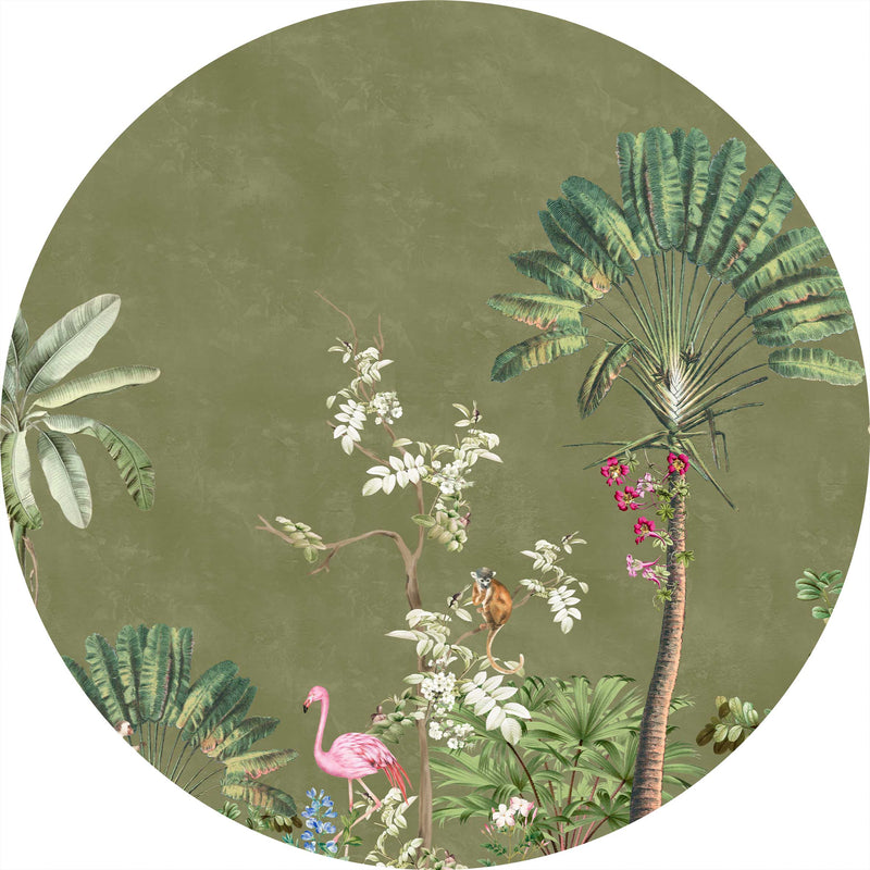 Pegatina de pared redonda - Vibrant Exotics