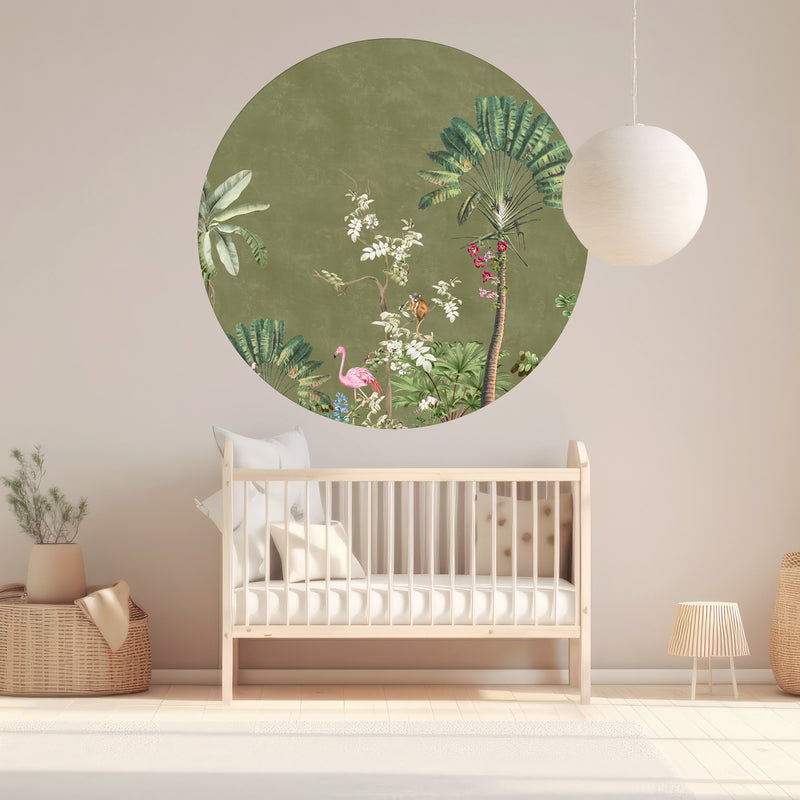 Pegatina de pared redonda - Vibrant Exotics