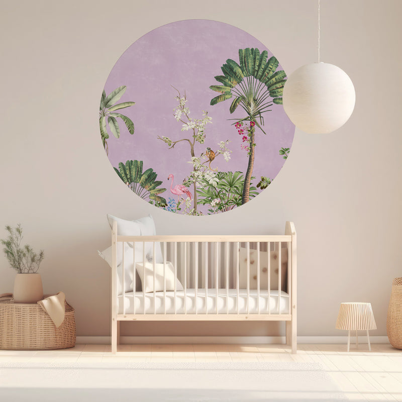 Pegatina de pared redonda - Vibrant Exotics