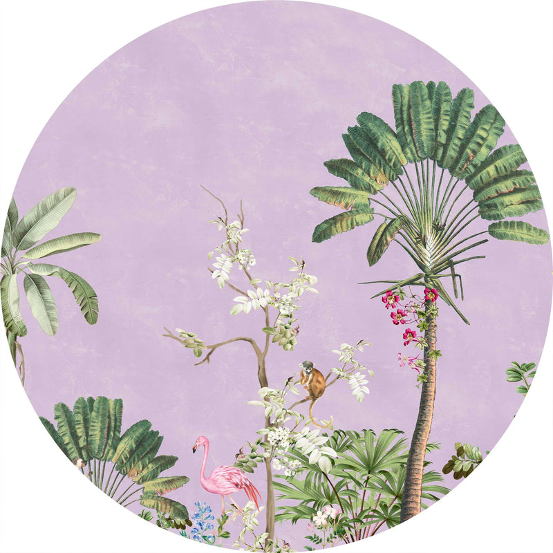 Pegatina de pared redonda - Vibrant Exotics