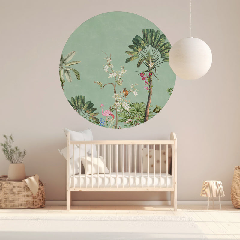 Pegatina de pared redonda - Vibrant Exotics