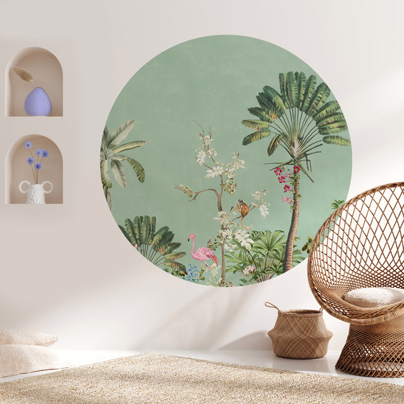 Pegatina de pared redonda - Vibrant Exotics