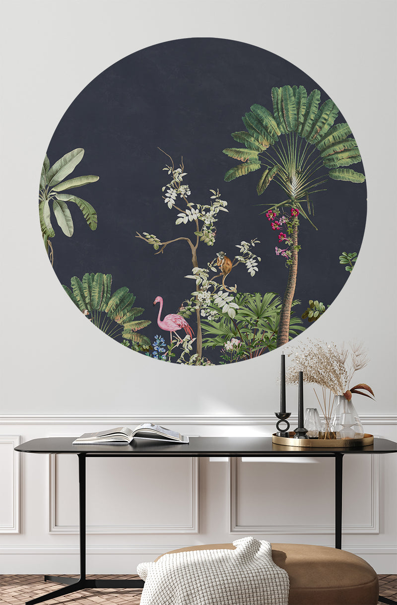 Pegatina de pared redonda - Vibrant Exotics