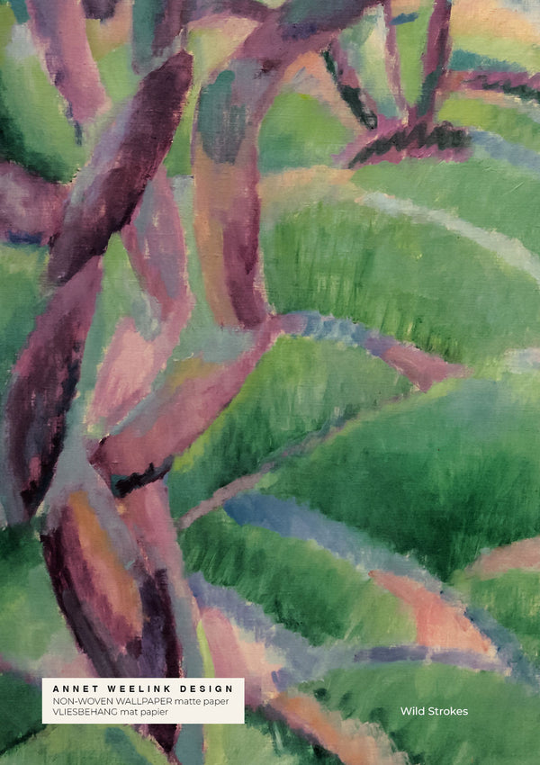 Muestra de papel pintado - Wild Strokes