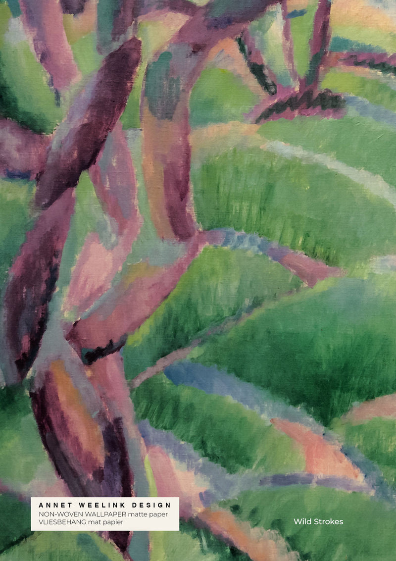 Muestra de papel pintado - Wild Strokes