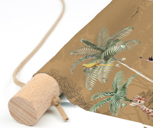 Textielposter - Speelplaats van de wilde natuur Ochre